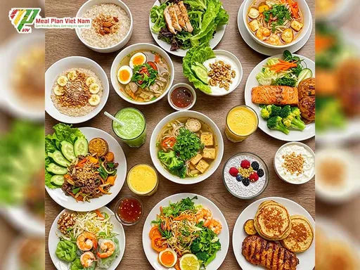 Thực đơn giảm cân ngon chuẩn Việt 7 ngày theo calo