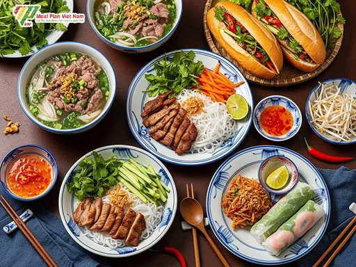 Thực đơn 7 ngày trong tuần miền nam Tính Theo Calo