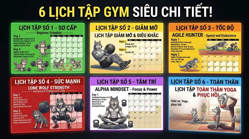hướng dẫn lên lịch tập gym bằng AI