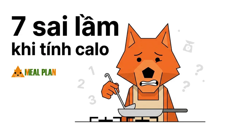7 Sai Lầm Phổ Biến khi tính calo 1 ngày khi tự tính calo thực phẩm bằng tay hay Excel