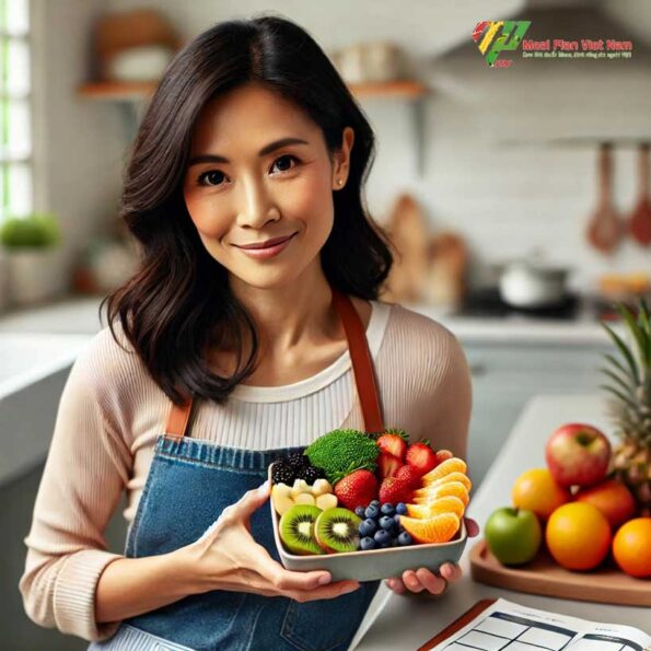 Thực đơn giảm cân 7 ngày với trái cây đầy dinh duognwx và chất xơ với kiwi, dâu tây, nho và nhiều thứ khác